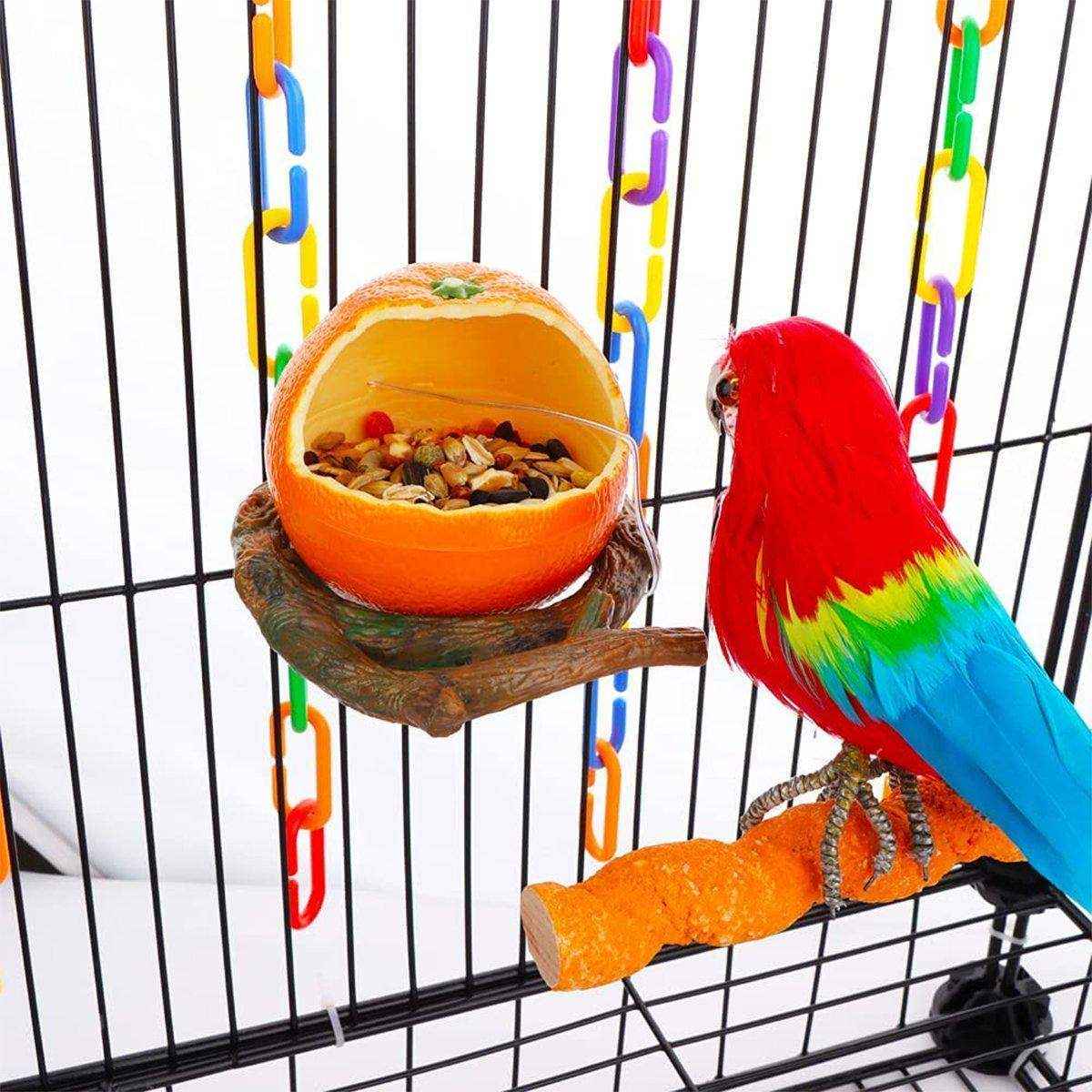 Bird Feeding Bowl Parrot Water Feeder Food Feeding Container - Image 15
