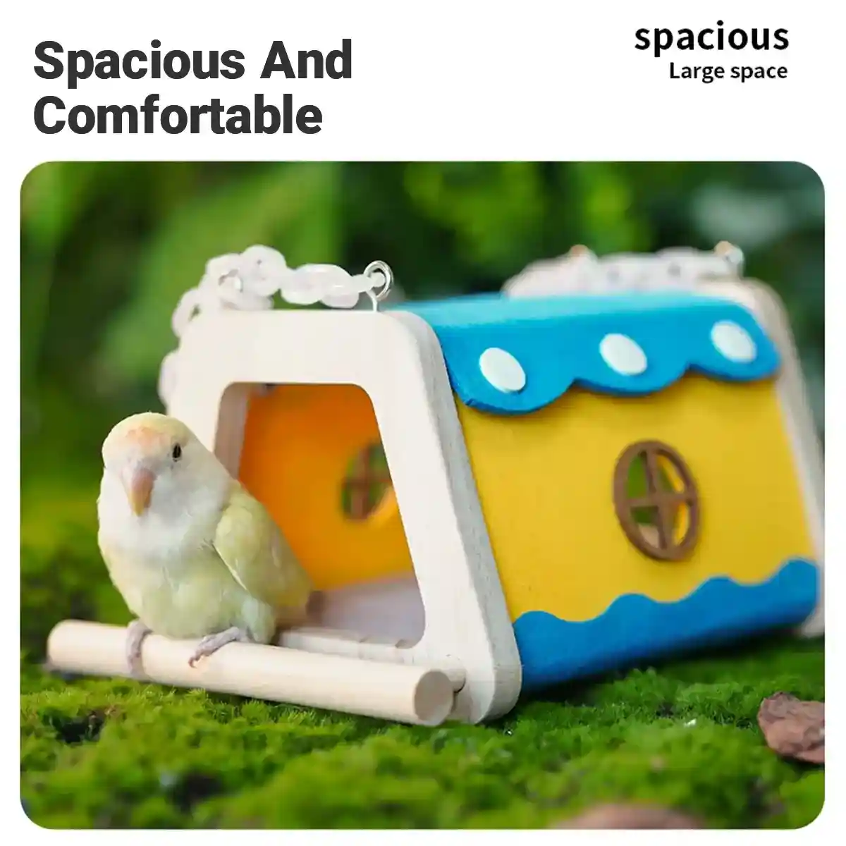 Bird Felt House Parrot Nest Cage Bed - Image 12