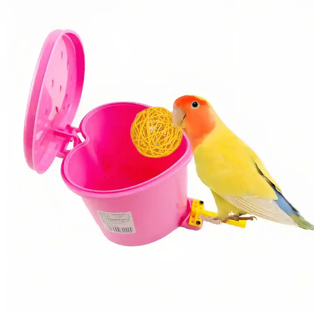 Interactive Bird Toy Set with Training Balls and Bucket for Parrots - Image 3