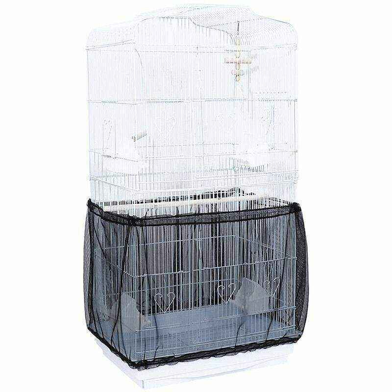 Shell Skirt Mesh Cover Pet Bird Cage Guard Nylon Net Seed Catcher - Image 15