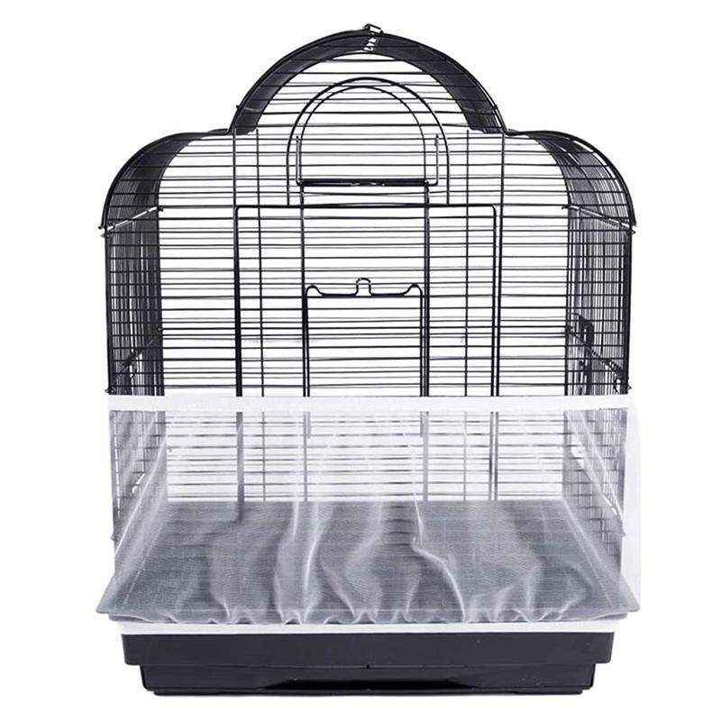 Shell Skirt Mesh Cover Pet Bird Cage Guard Nylon Net Seed Catcher - Image 20