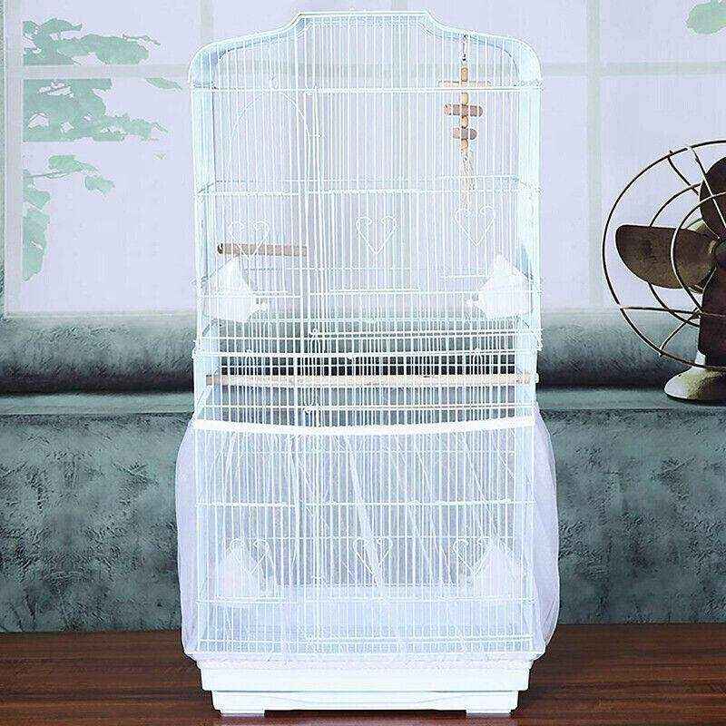 Shell Skirt Mesh Cover Pet Bird Cage Guard Nylon Net Seed Catcher - Image 8