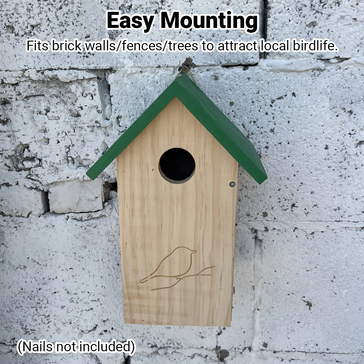 Birdhouse Hangable Outdoor Bird House Natural Ventilation Bird Nest - Image 3
