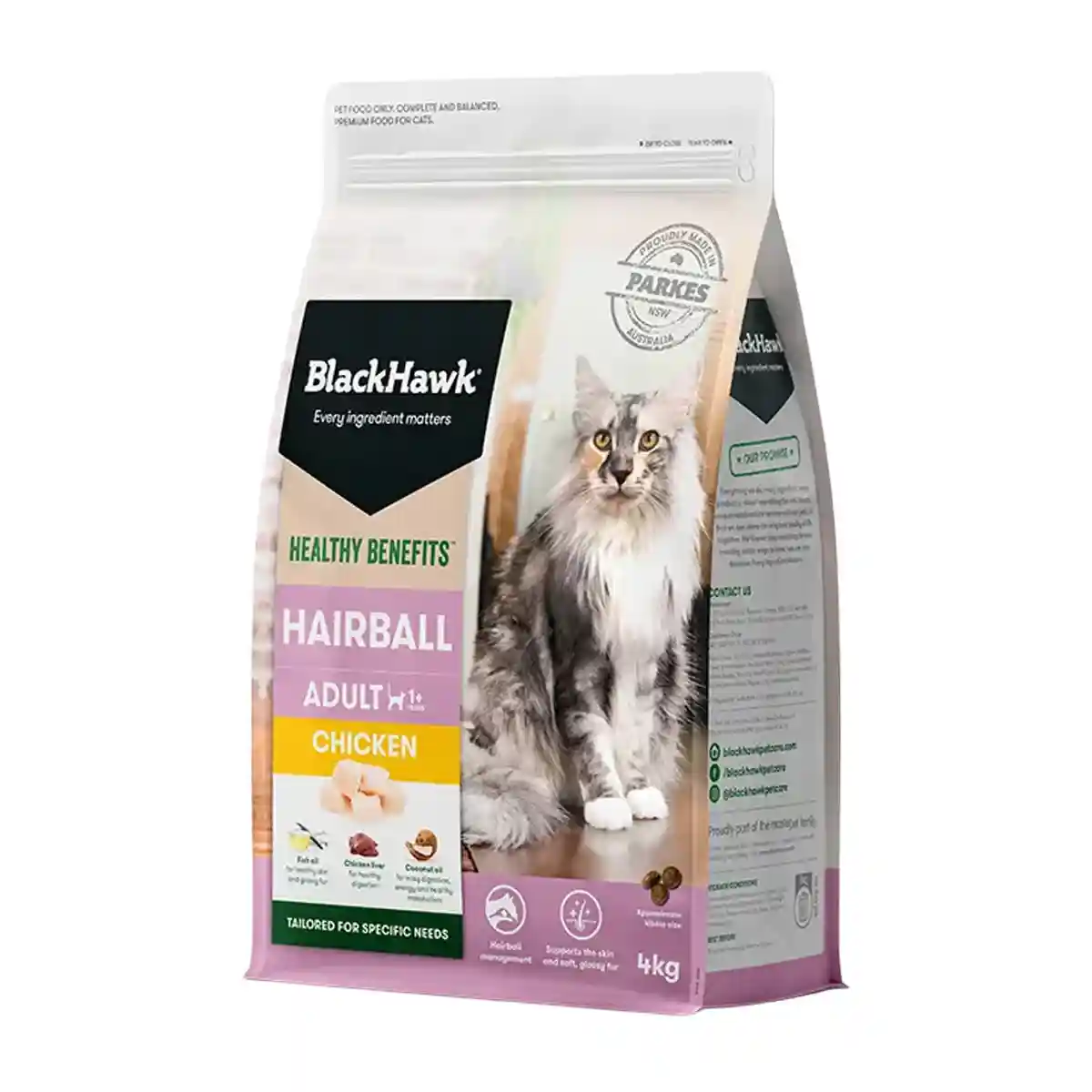 Blacck Hawk Chicken Cat Dry Food Hairball Control Formula 2KG/4KG - Image 6