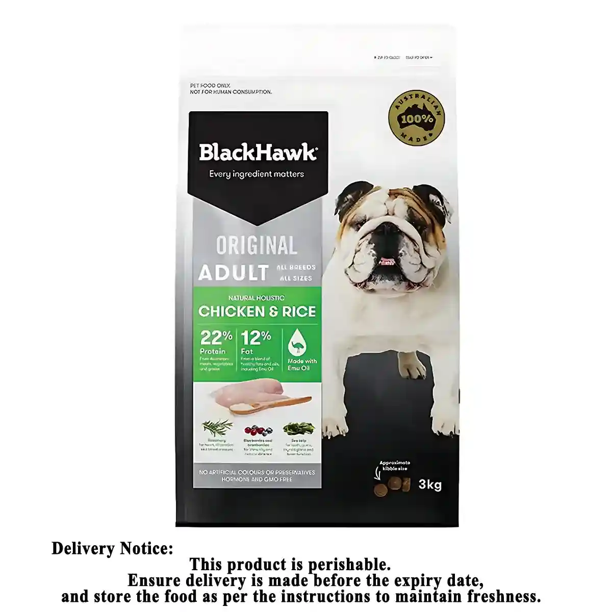 Black Hawk Dog Food Chicken & Rice 3kg/10kg Adult Premium Dry Dog Food - Image 11