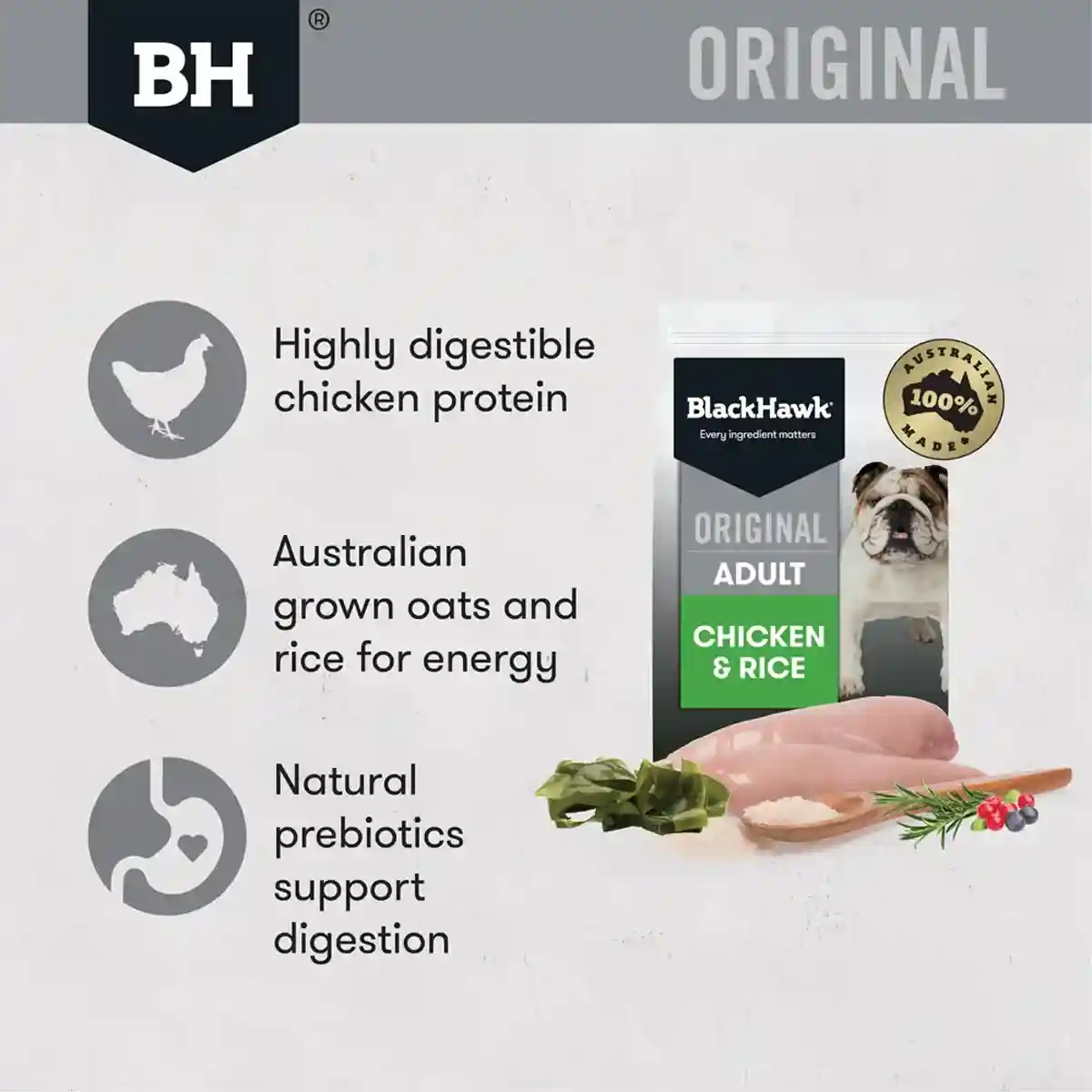 Black Hawk Dog Food Chicken & Rice 3kg/10kg Adult Premium Dry Dog Food - Image 4