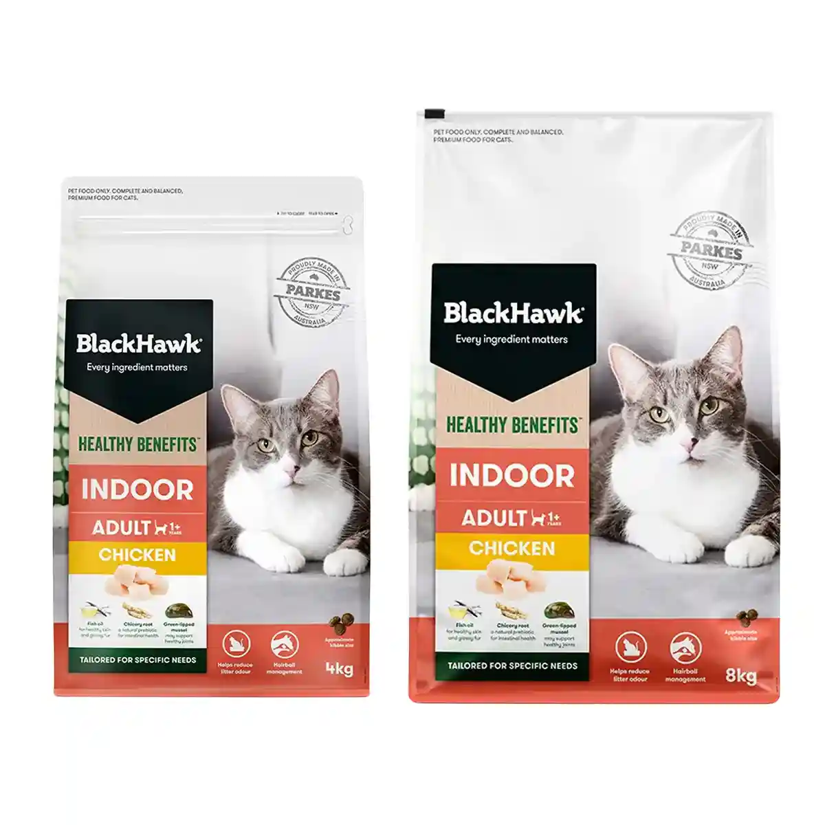 Black Hawk Healthy Benefits Dry Cat Food Adult Indoor Chicken 4kg/8kg - Image 3