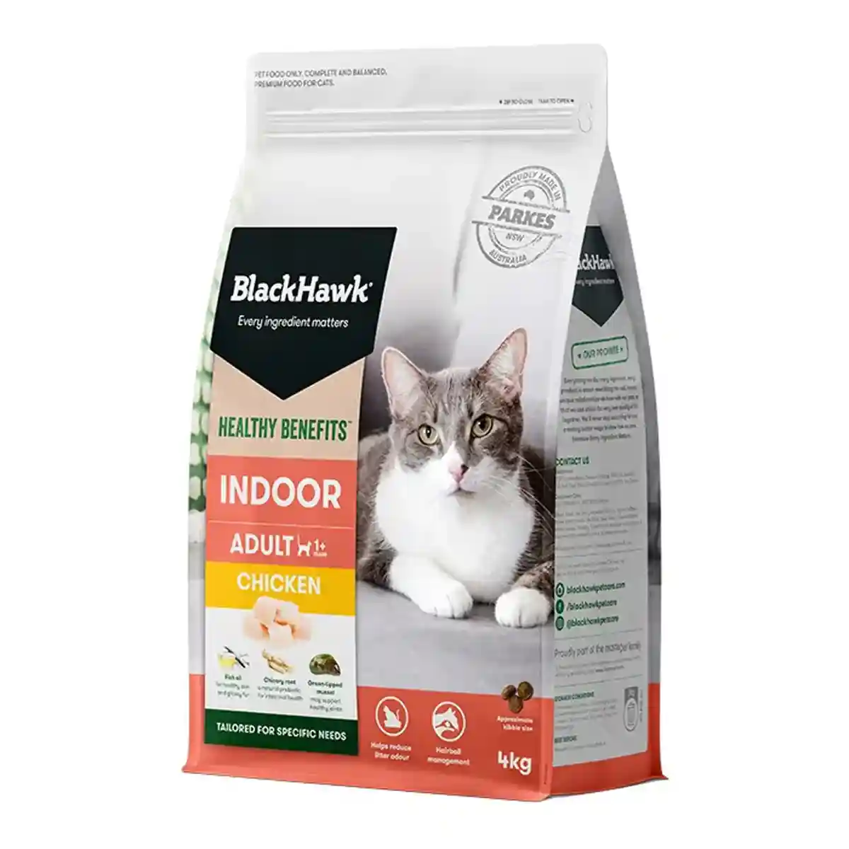Black Hawk Healthy Benefits Dry Cat Food Adult Indoor Chicken 4kg/8kg - Image 5