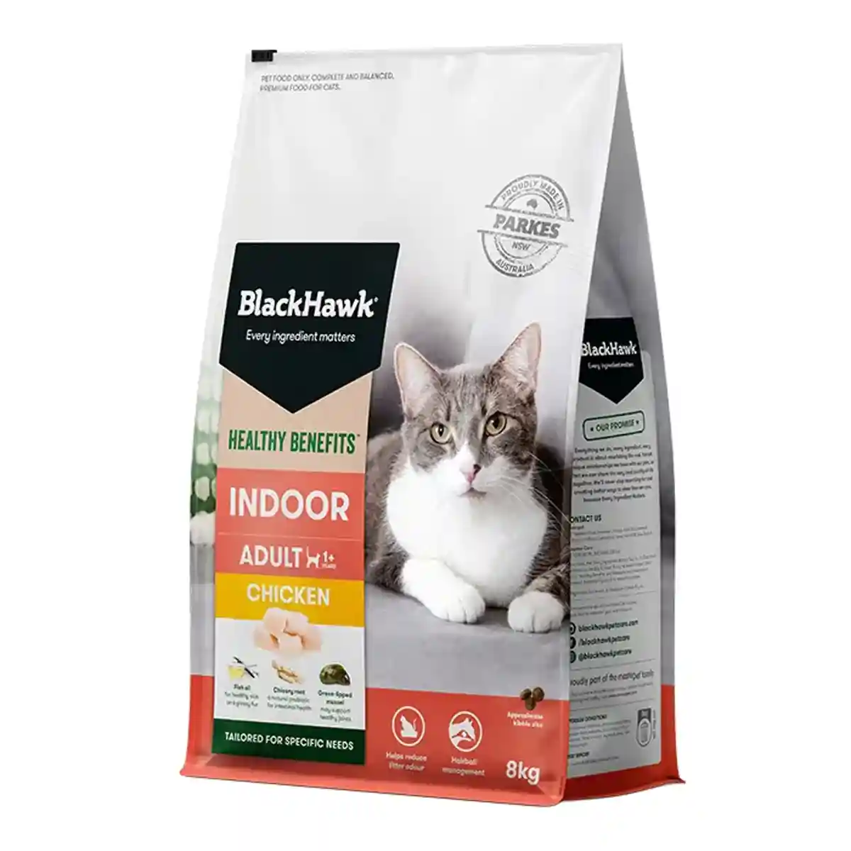 Black Hawk Healthy Benefits Dry Cat Food Adult Indoor Chicken 4kg/8kg - Image 6