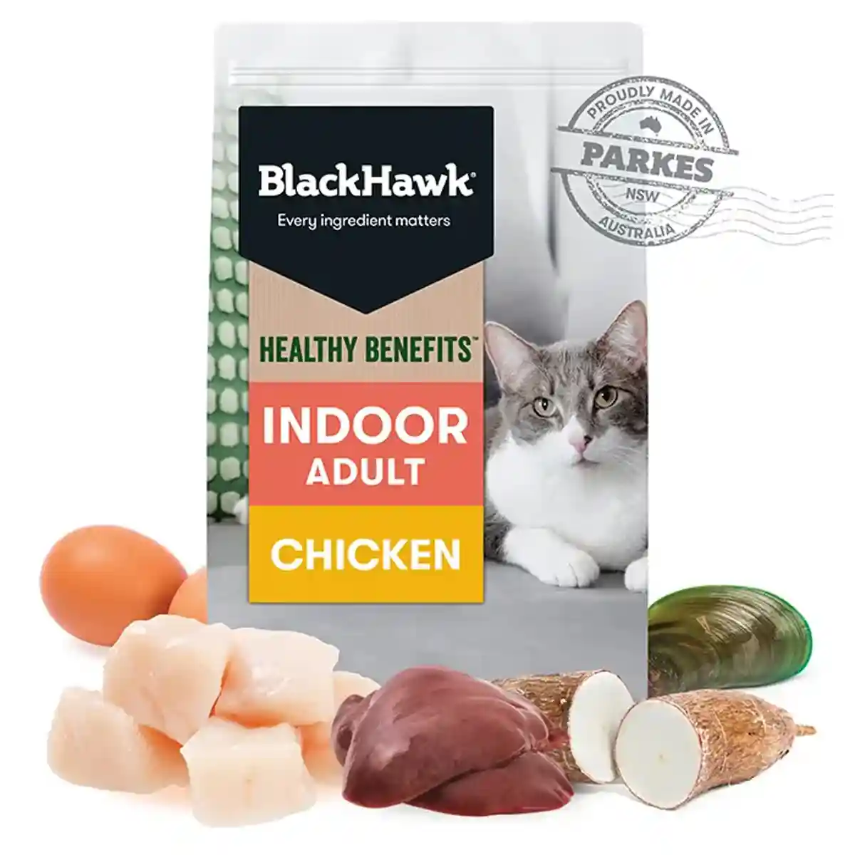 Black Hawk Healthy Benefits Dry Cat Food Adult Indoor Chicken 4kg/8kg - Image 7