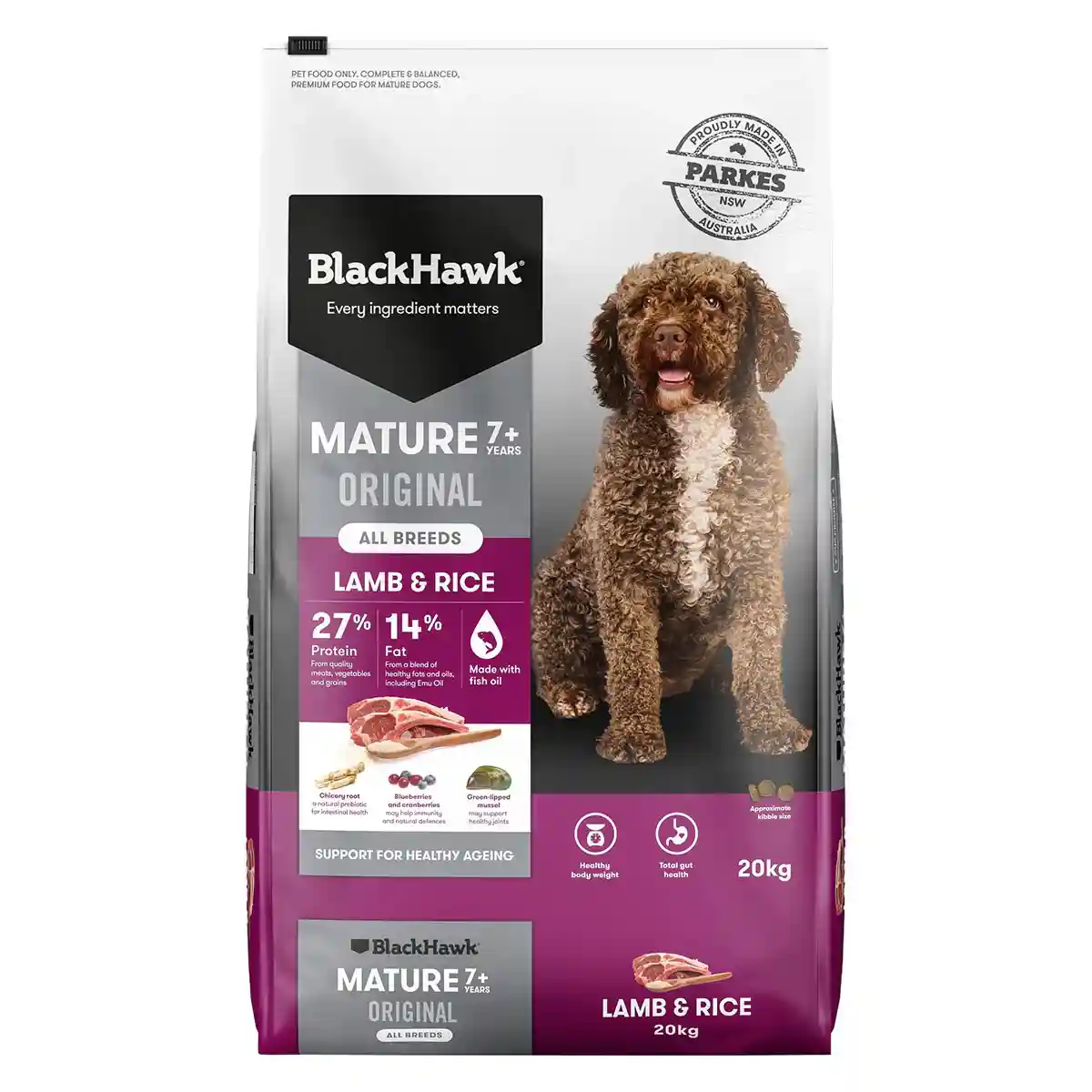 Black Hawk Mature Dog Food Lamb & Rice 20kg - Image 15