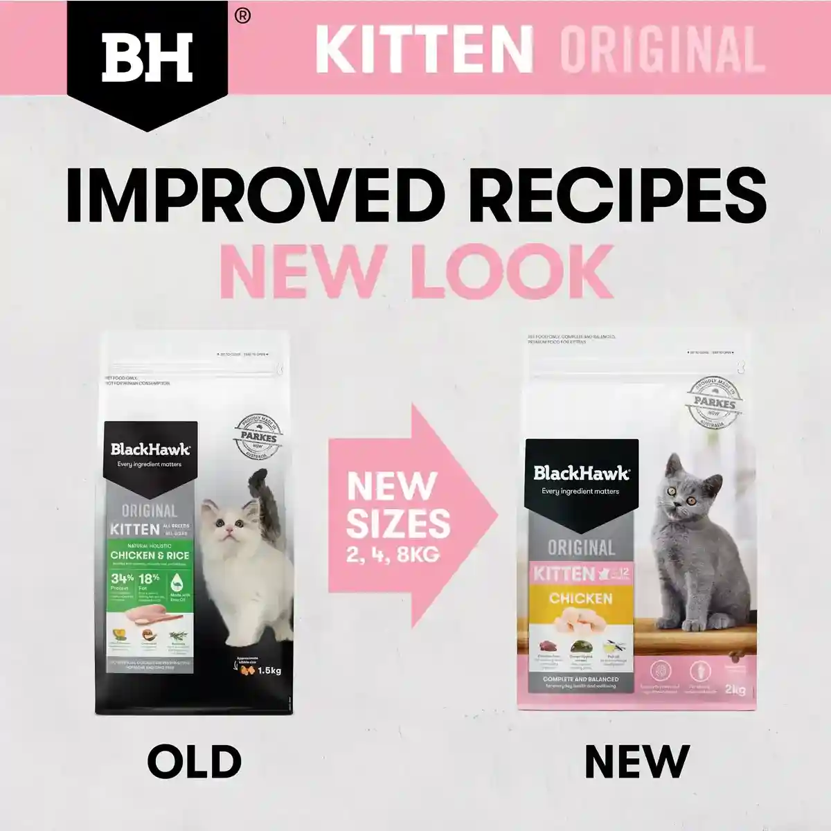 Black Hawk Original Dry Cat Food Kitten Chicken 4/8KG - Image 6