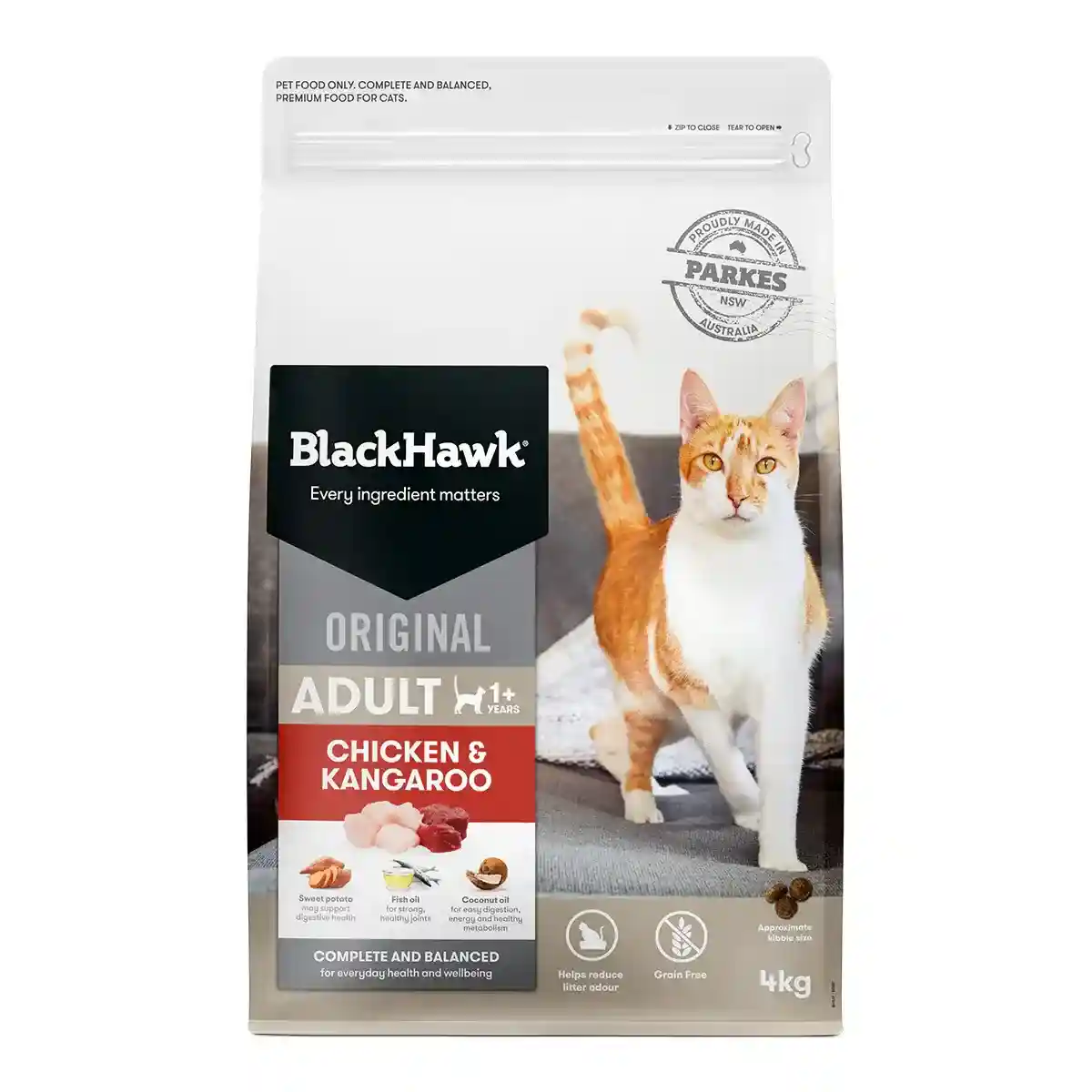 Black Hawk Original Dry Cat Food Adult Chicken And Kangaroo 4/8KG - Image 14
