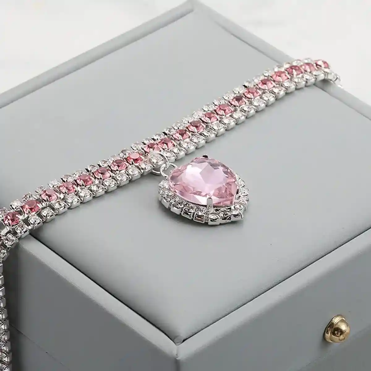 Bling Cat Collar Set With Heart Pendant - Image 11