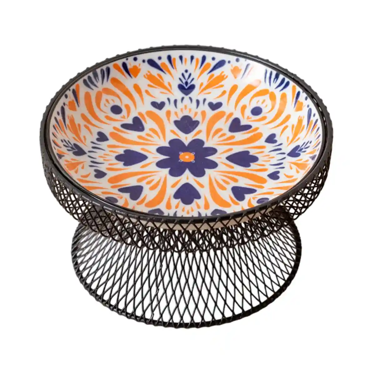 Bohemian Ceramic Cat Bowl - Image 14