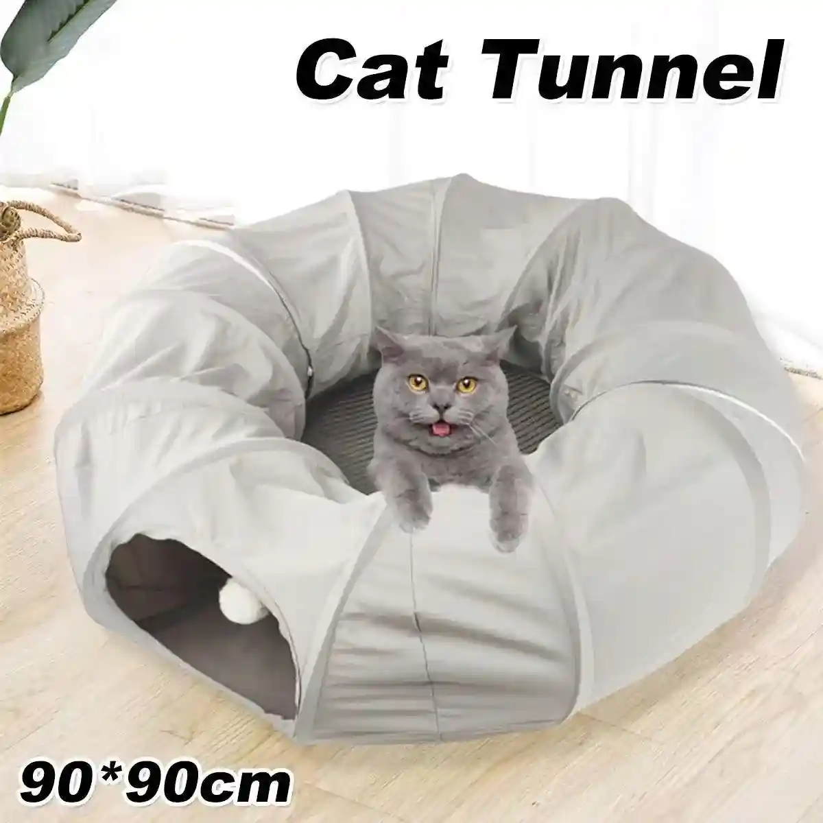 Breathable Cat Tunnel Toy - Image 2