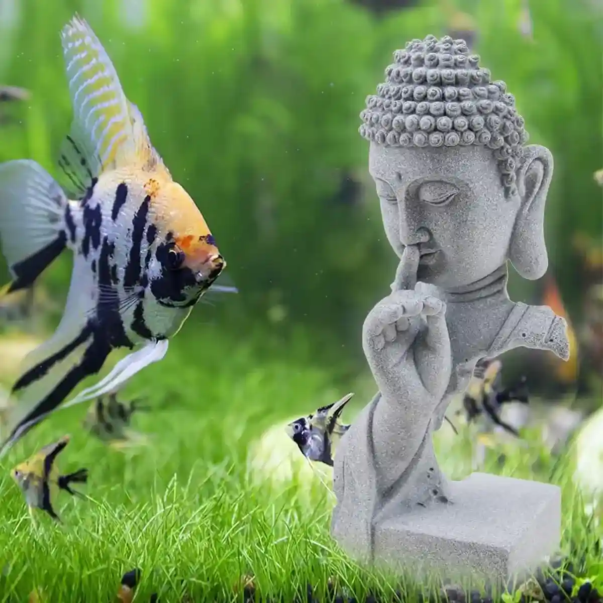 Buddha Ornament Indoor Aquarium Decoration for Desk & Bonsai Plants - Image 12