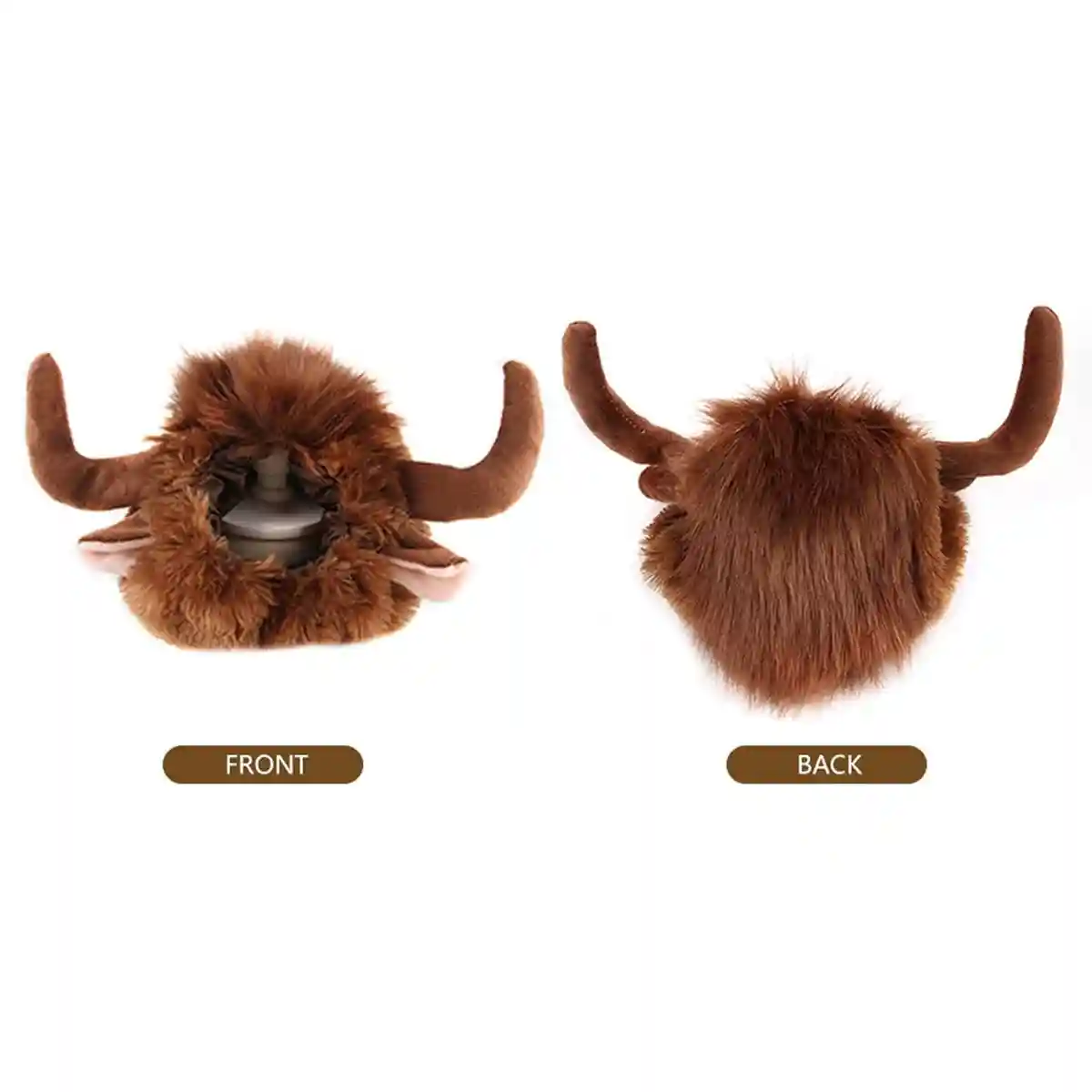 Buffalo Horn Pet Costume Hat - Image 2