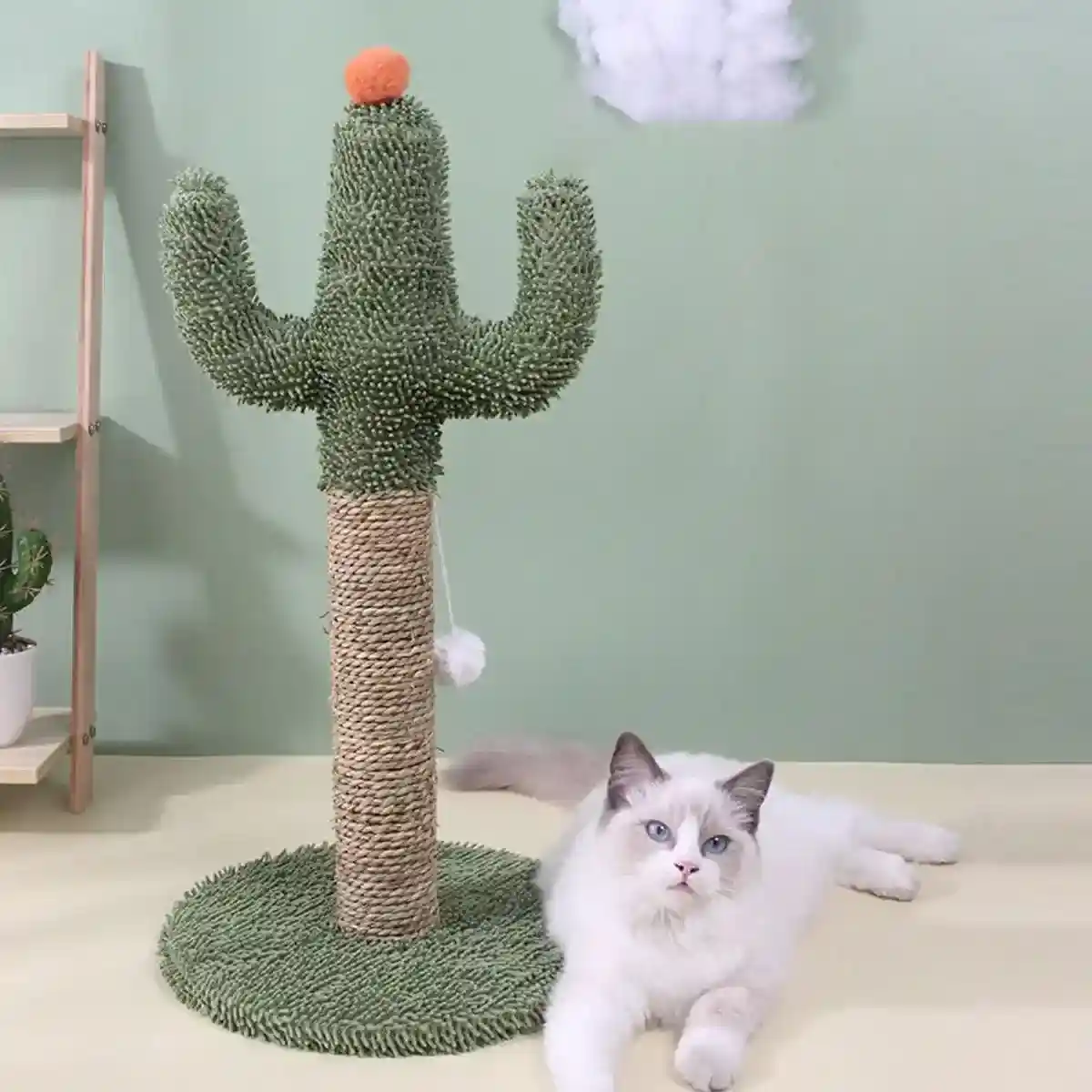 Cactus Cat Climbing Frame Scratching Post Interactive Toys for Cats and Kittens - Image 15