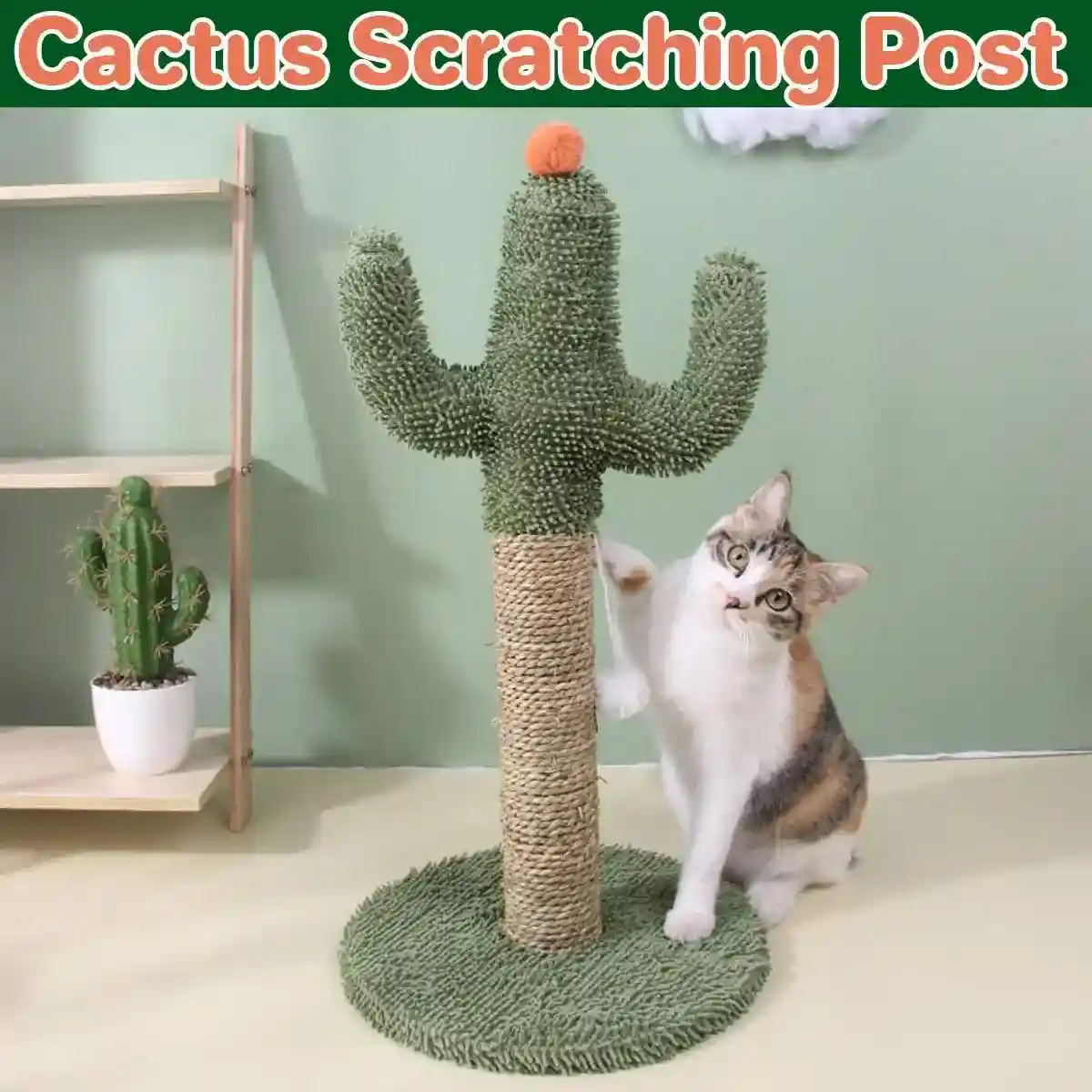 Cactus Cat Climbing Frame Scratching Post Interactive Toys for Cats and Kittens - Image 3