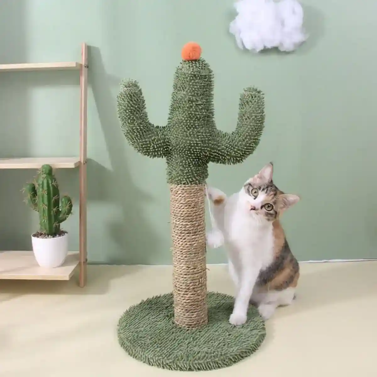 Cactus Cat Climbing Frame Scratching Post Interactive Toys for Cats and Kittens - Image 5