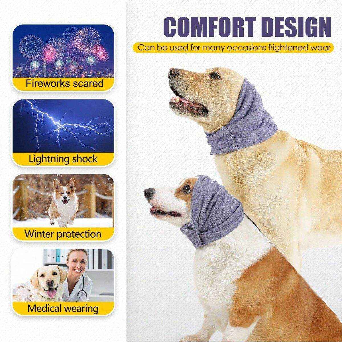 Calming Ear Cover for Pets Noise-Reducing Dog & Cat Earmuffs - Image 14