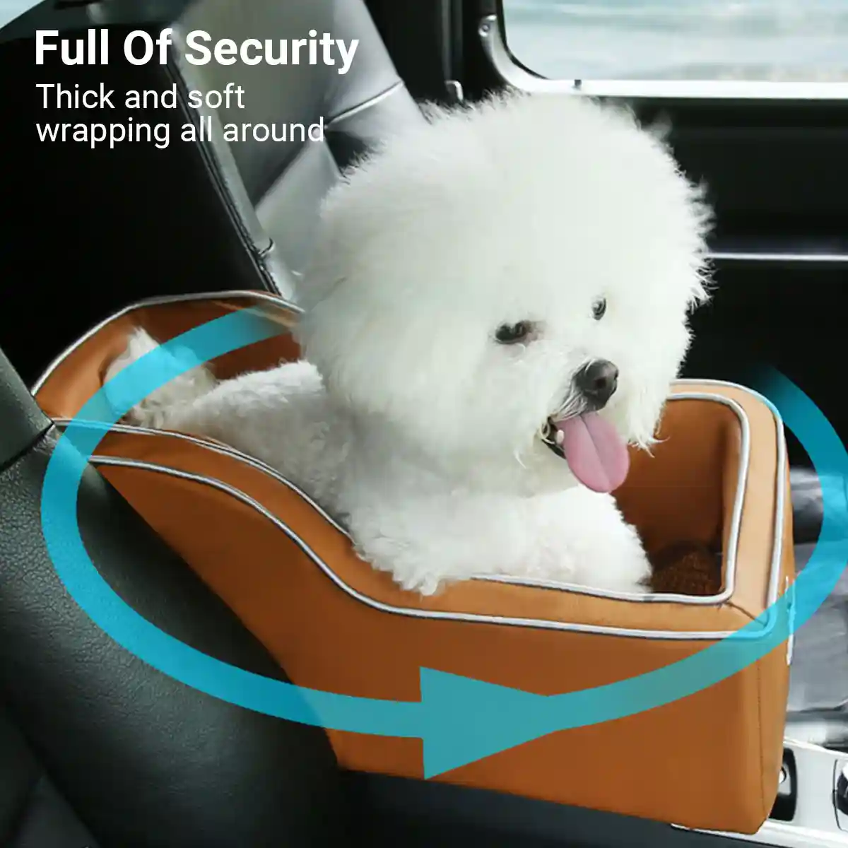 Car Center Console Pet Seat for Small Dogs & Cats - Image 5