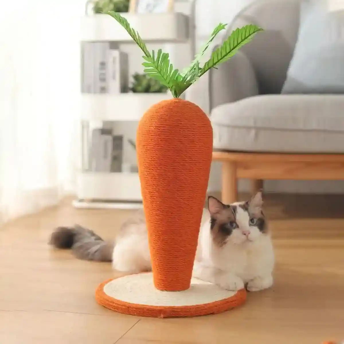 Carrot Sisal Cat Scratching Post Durable Eco-friendly Scratch Toy - Image 10