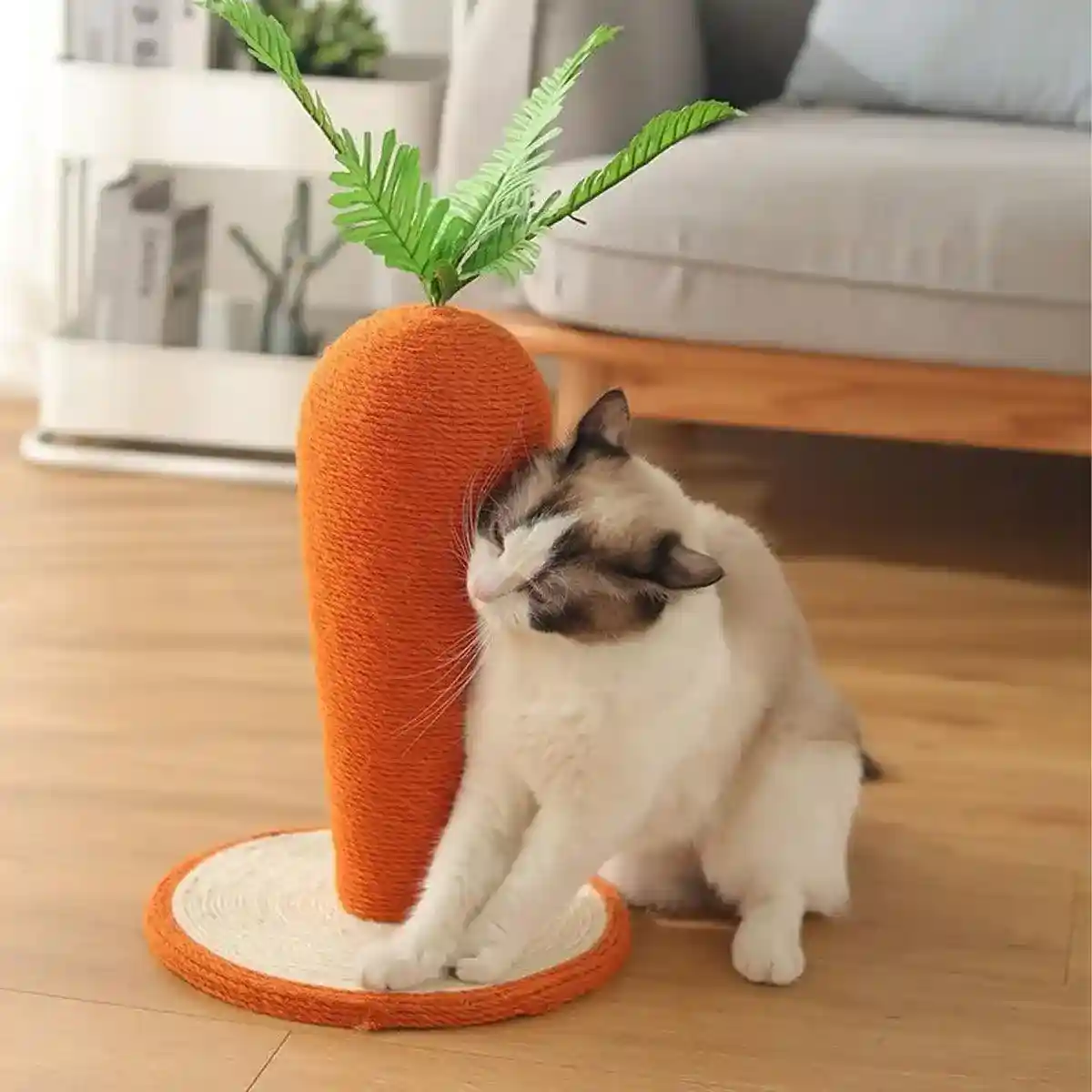 Carrot Sisal Cat Scratching Post Durable Eco-friendly Scratch Toy - Image 11