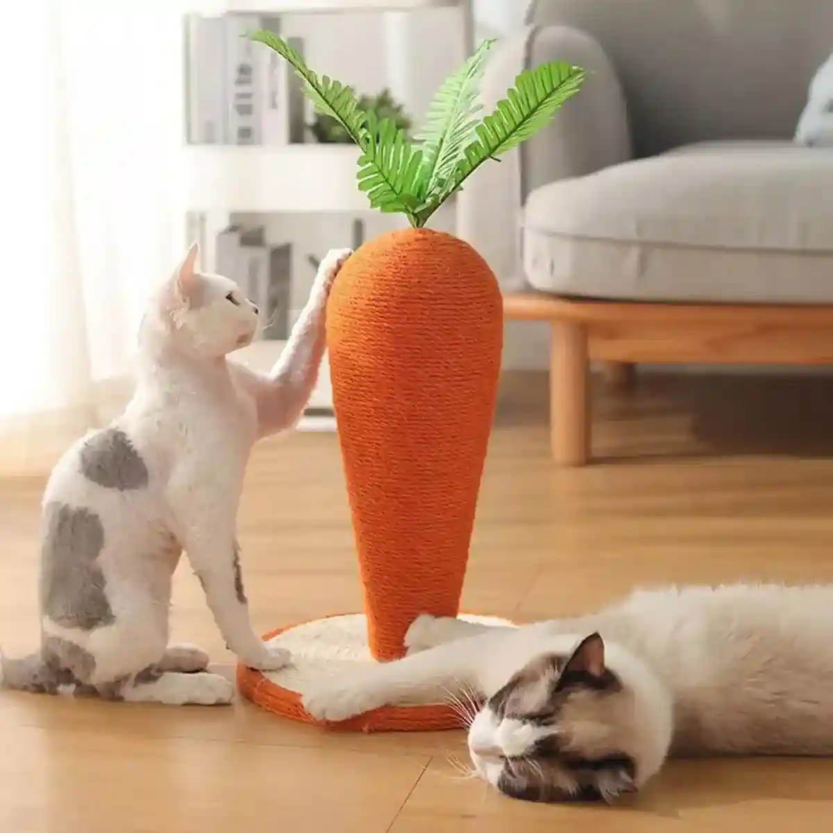 Carrot Sisal Cat Scratching Post Durable Eco-friendly Scratch Toy - Image 12