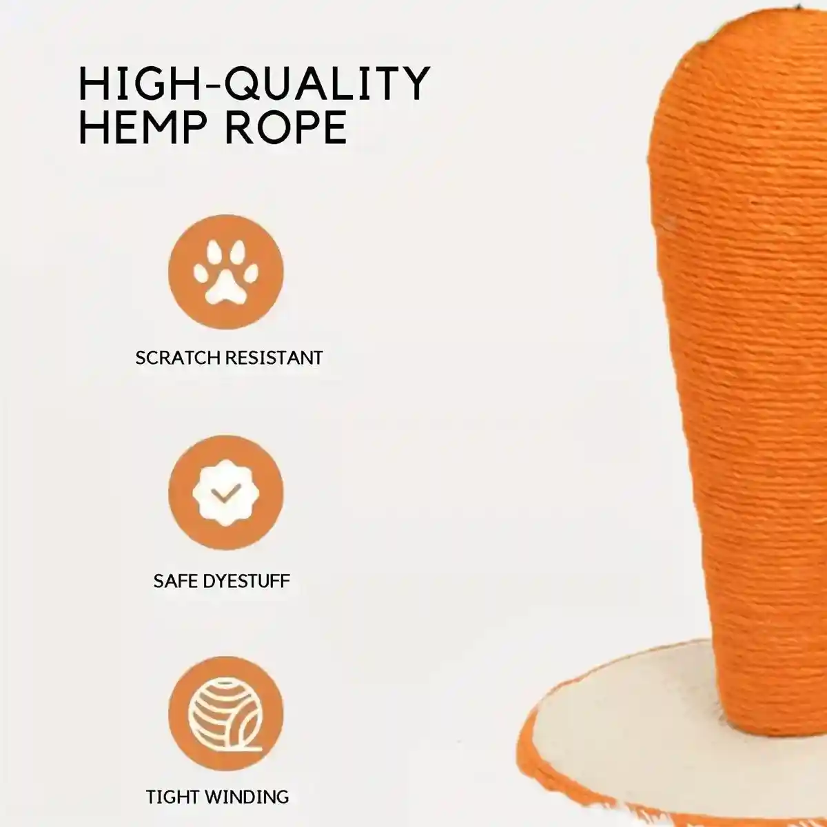 Carrot Sisal Cat Scratching Post Durable Eco-friendly Scratch Toy - Image 13