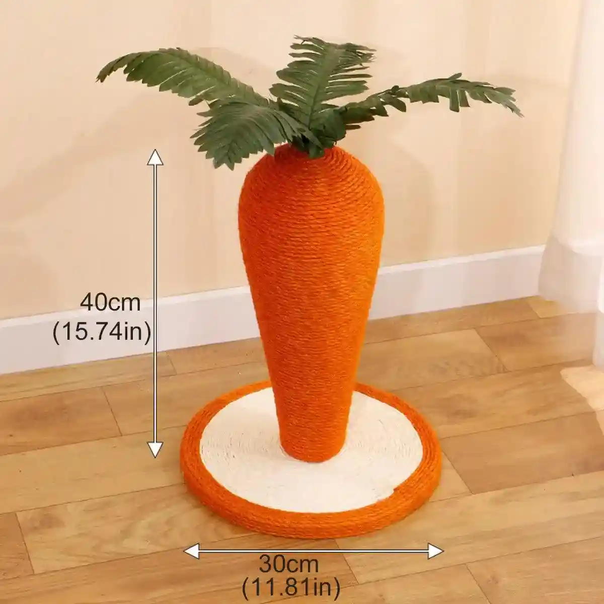 Carrot Sisal Cat Scratching Post Durable Eco-friendly Scratch Toy - Image 5