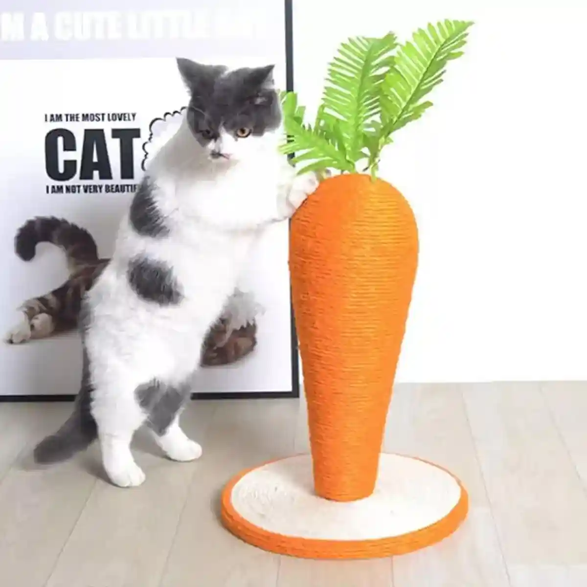Carrot Sisal Cat Scratching Post Durable Eco-friendly Scratch Toy - Image 6