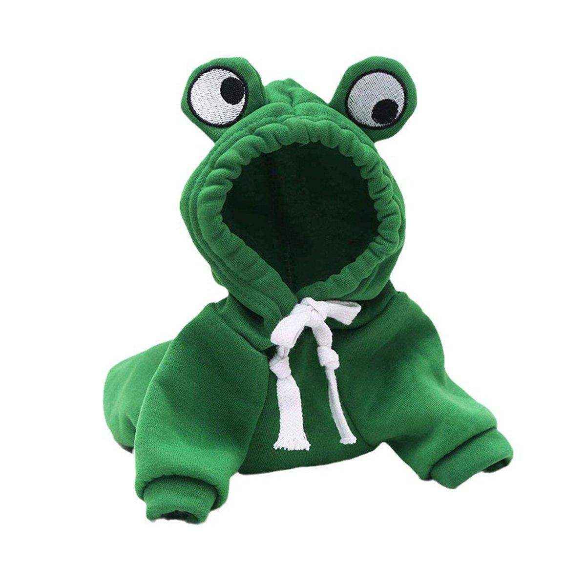 Adorable Cartoon Frog Hooded Vest - Image 17
