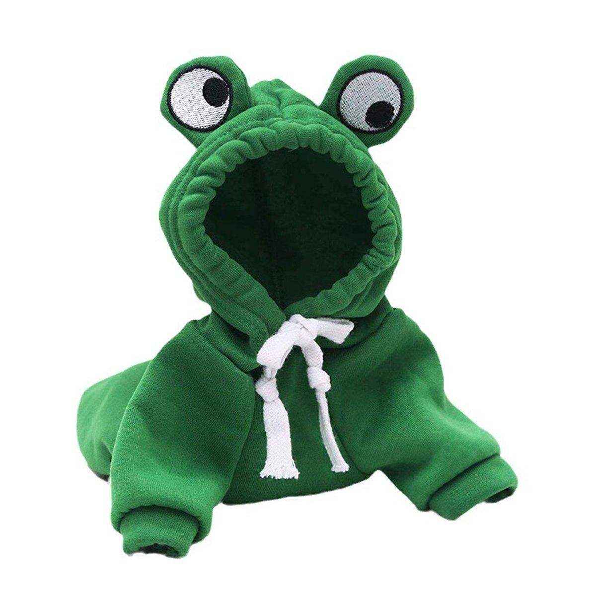 Adorable Cartoon Frog Hooded Vest - Image 2