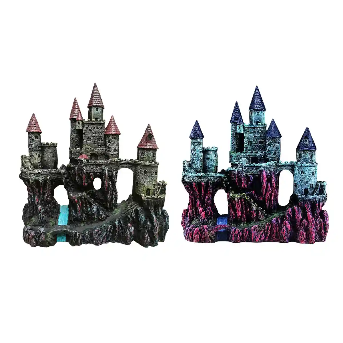 Fantasy Castle Ornament Fish Tank Decoration for Aquariums and Terrariums - Image 2