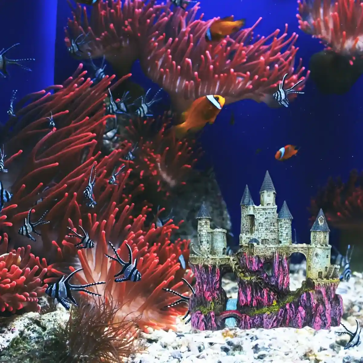 Fantasy Castle Ornament Fish Tank Decoration for Aquariums and Terrariums - Image 9