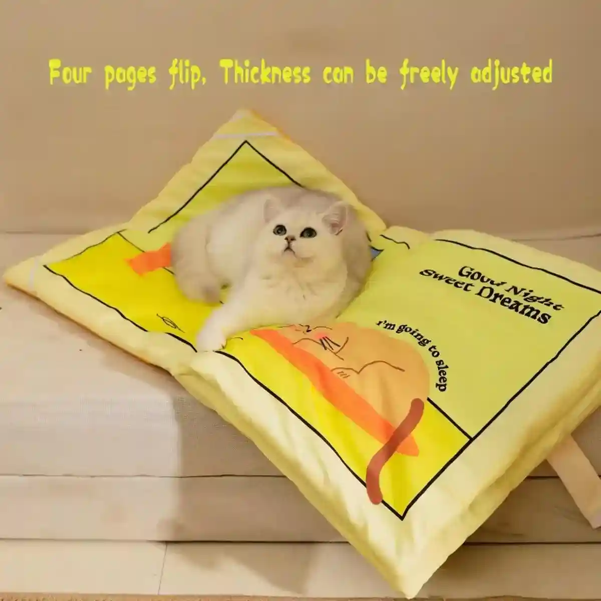 Cat Book Cat Mat Foldable Cat Nest Pet Sleeping Mat Cat Toy Fun Flip Pet Nest - Image 5