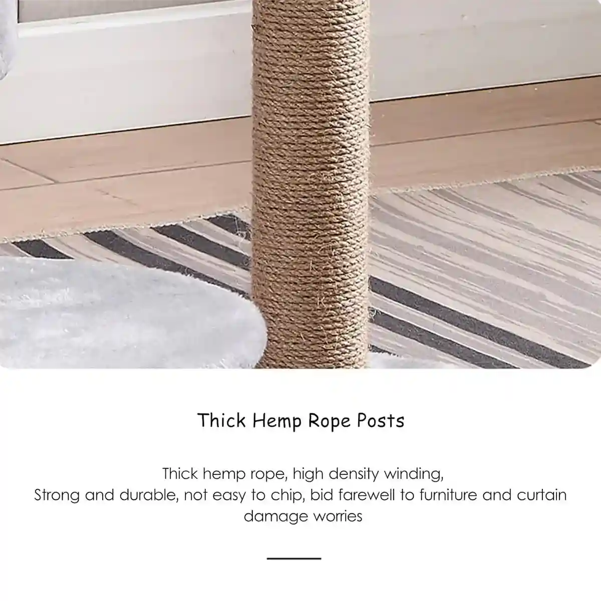 Multi-Level Cat Climbing Frame with Condo and Sisal Scratching Post - Image 10