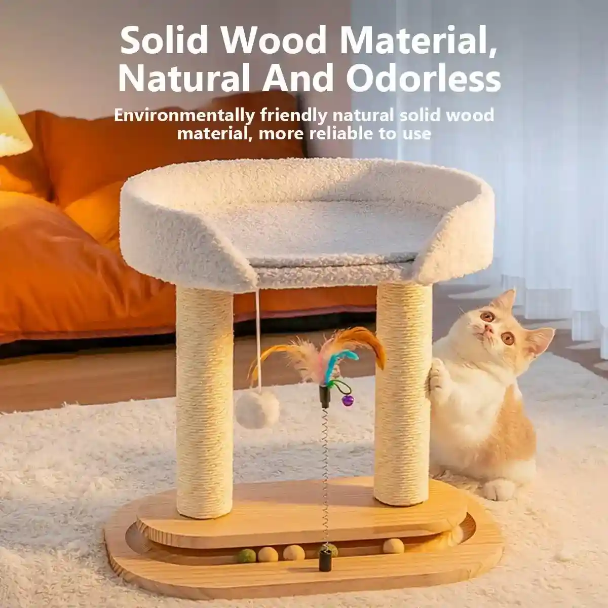Multi-Purpose Cat Climbing Frame for Scratching Playing and Resting - Image 4