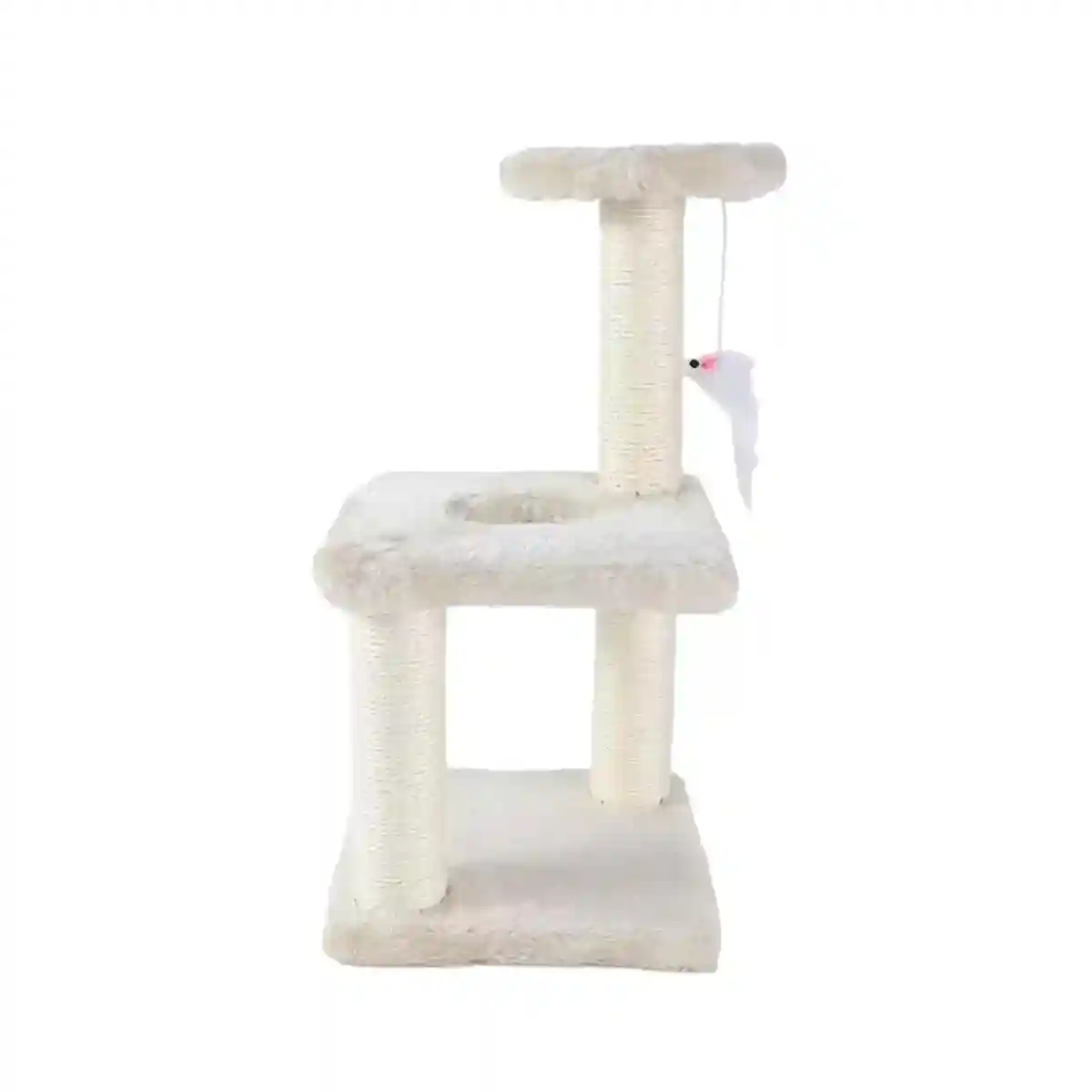 Compact Cat Climbing Post with Sisal and Hanging Toy for Kittens - Image 14