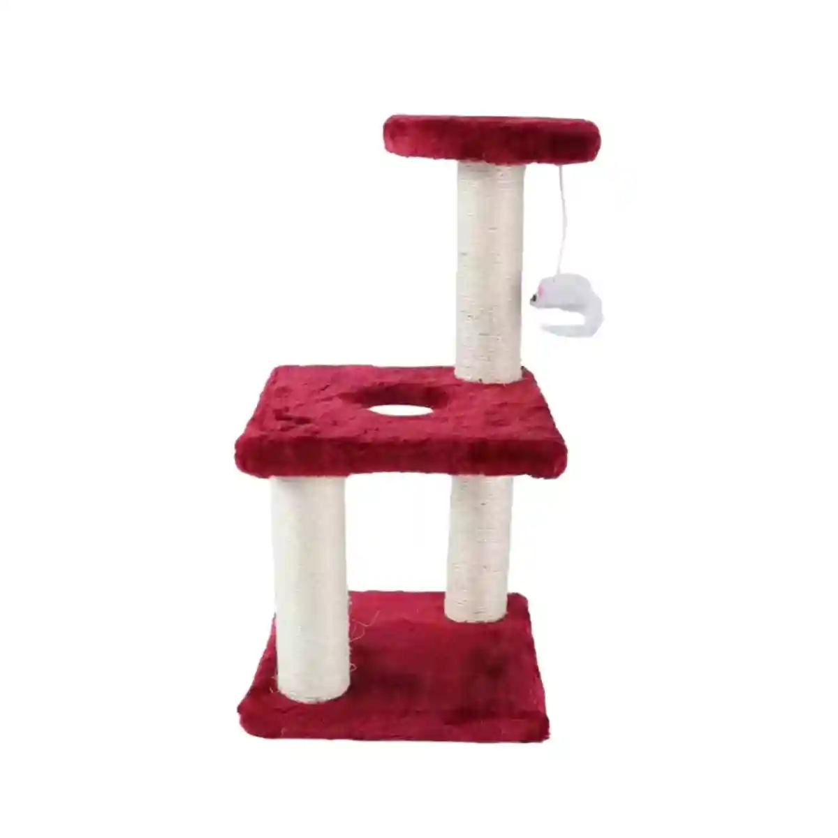 Compact Cat Climbing Post with Sisal and Hanging Toy for Kittens - Image 16
