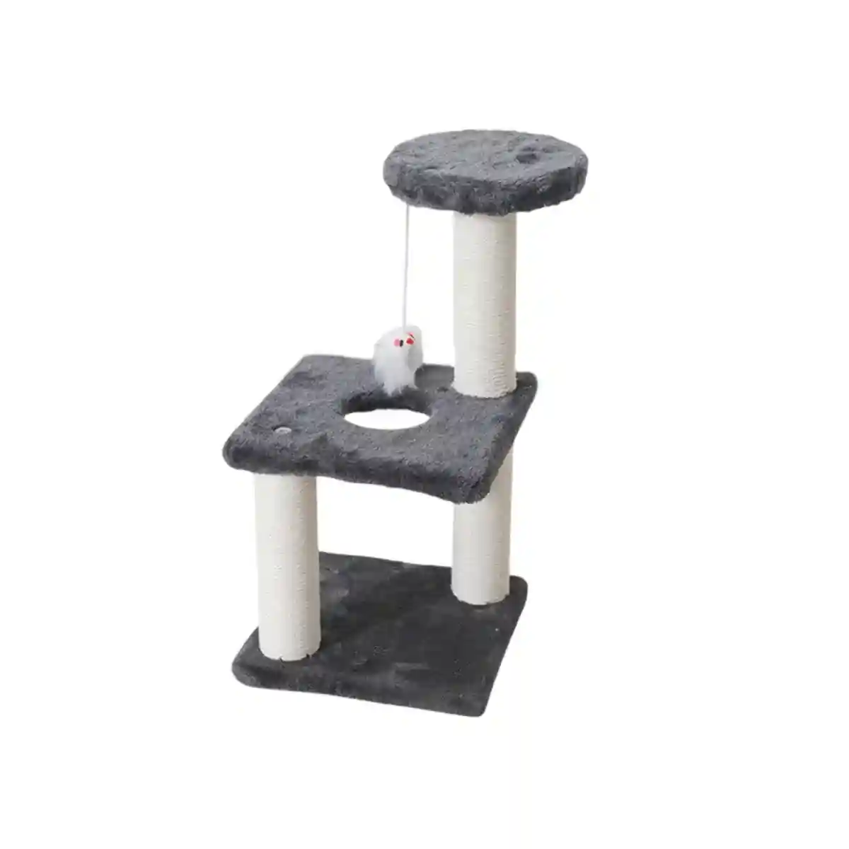 Compact Cat Climbing Post with Sisal and Hanging Toy for Kittens - Image 18