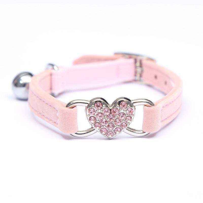 Designer Pet Collars For Dogs and Cats With Heart Crystal 6 Colours - Image 15