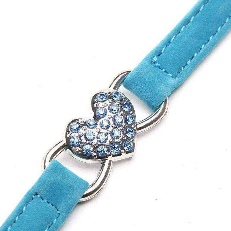 Designer Pet Collars For Dogs and Cats With Heart Crystal 6 Colours - Image 6