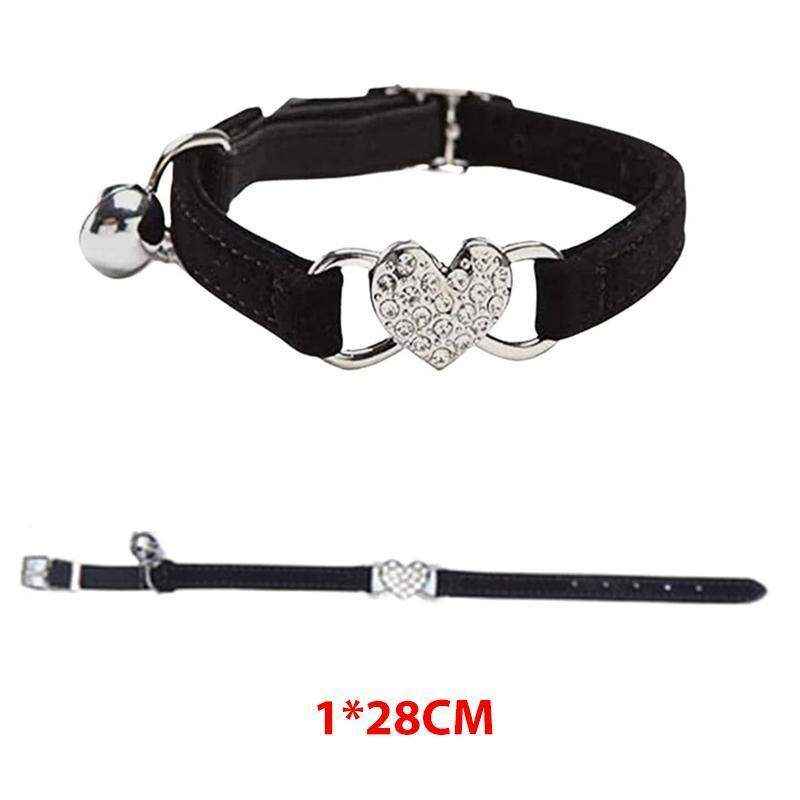 Designer Pet Collars For Dogs and Cats With Heart Crystal 6 Colours - Image 8