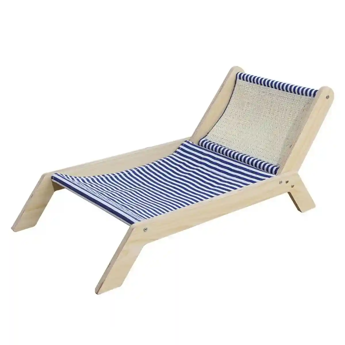 Cat Hammock Bed Summer Recliner with Scratch Post & Breathable Fabric - Image 3