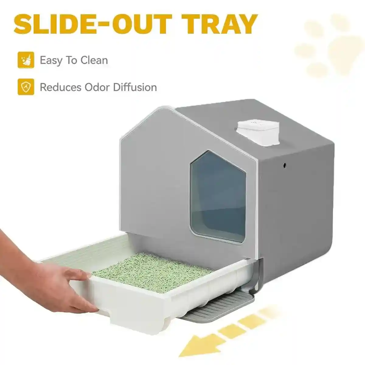 Cat Litter Box Anti-splash Large Fully Enclosed Drawer Type Cat Toilet - Image 9