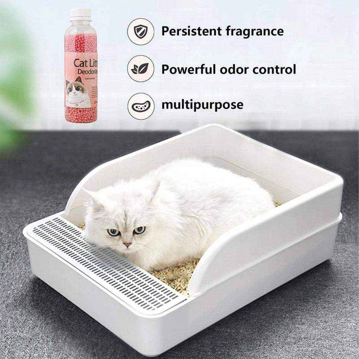 High Adsorption Cat Litter Deodorant Beads 250ml Long Lasting Odor Eliminator - Image 2