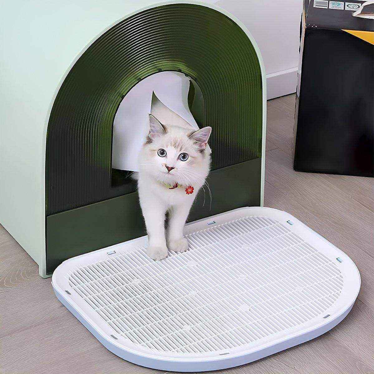 Cat Litter Mat Anti-splash Double-layer Cat Litter Basin Toilet Mat - Image 11
